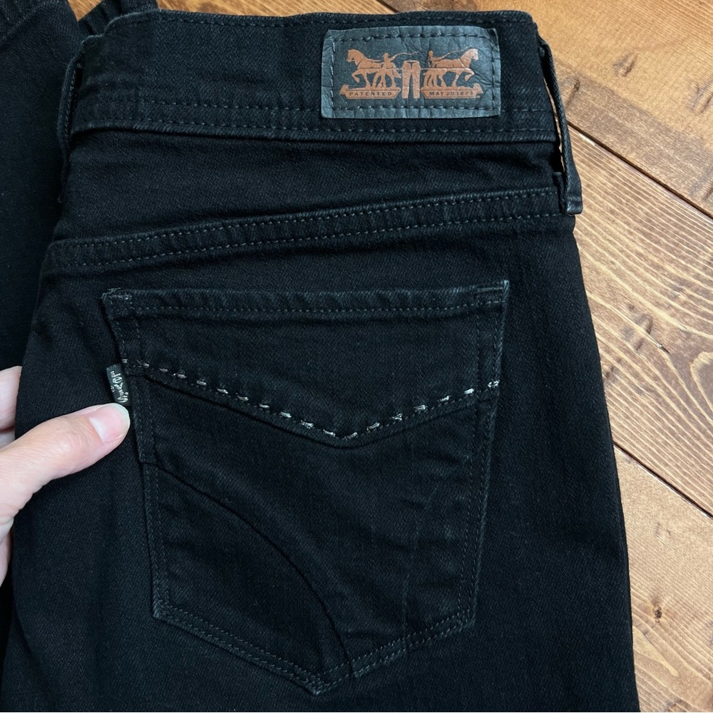Levi's Black Straight Leg Women's Jeans - Picture 5 of 13